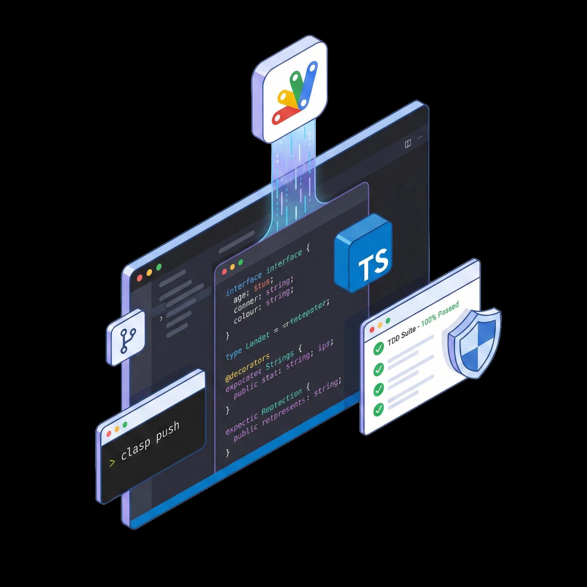 Code Google Apps Script structuré et optimisé en TypeScript